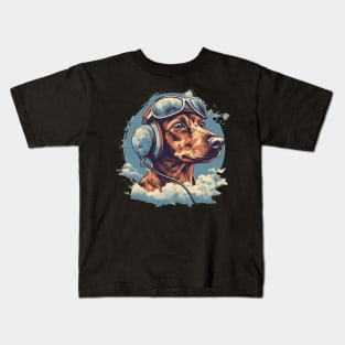 Aviator dog Kids T-Shirt